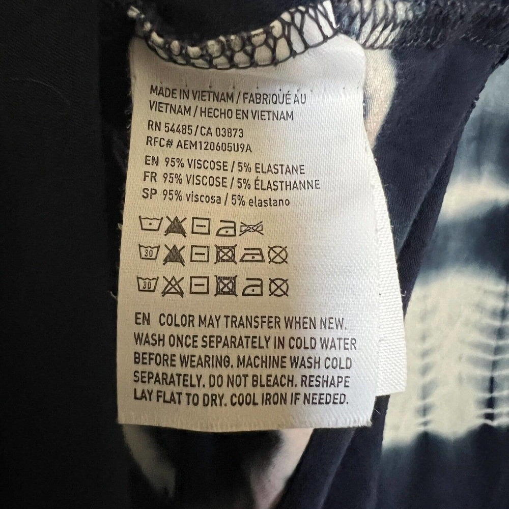 American Eagle Outfitters AEO Soft Sexy T-Shirt Blue Tie Dye Knots Long Slv Sz S - Picture 5 of 7